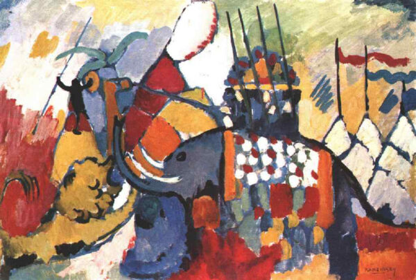The Elephant by Wassily Kandinsky, hand-painted oil reproduction