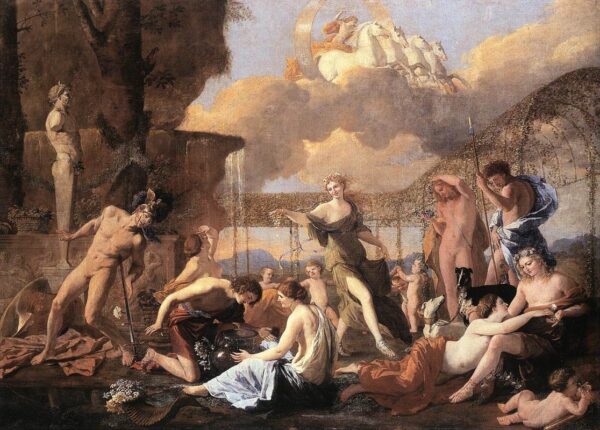 The Empire of Flora by Nicolas Poussin, hand-painted oil painting reproduction