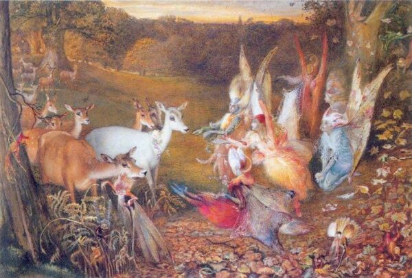 The Enchanted Forest by John Anster Fitzgerald, hand-painted oil painting reproduction