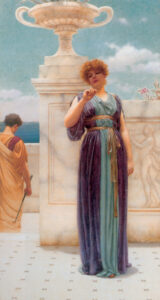 The Engagement Ring by John William Godward, hand-painted oil painting reproduction