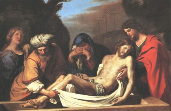 The Entombment of Christ by Guercino, hand-painted oil painting reproduction