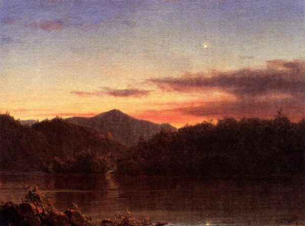 The Evening Star by Frederic Edwin Church, hand-painted oil painting reproduction