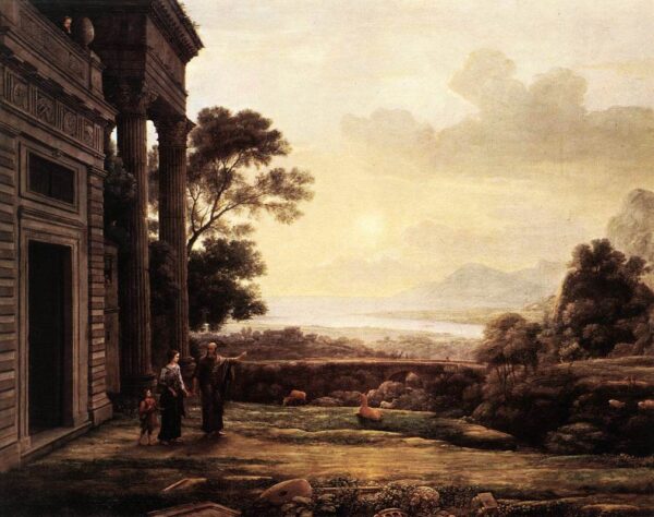 The Expulsion Of Hagar by Claude Lorrain, hand-painted oil painting reproduction