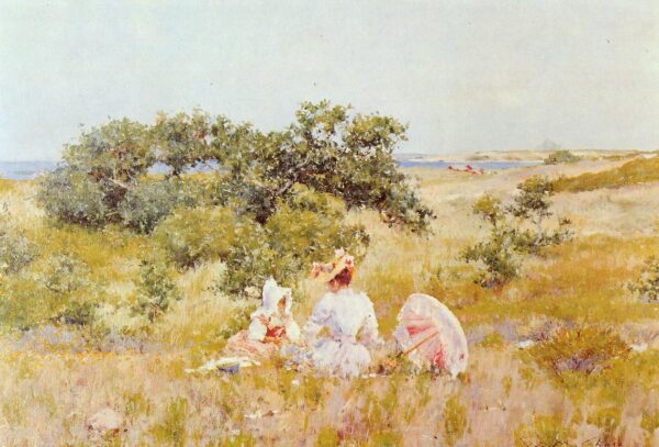 The Fairy Tale aka A Summer Day by William Merritt Chase, hand-painted oil painting reproduction