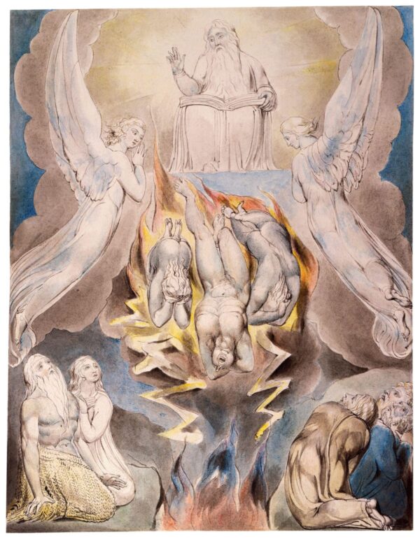 The Fall of Satan by William Blake, hand-painted oil painting reproduction