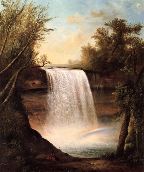 The Falls of MineHaHa by Robert Scott Duncanson, hand-painted oil painting reproduction