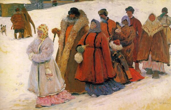 The Family by Sergey Ivanov, hand-painted oil painting reproduction