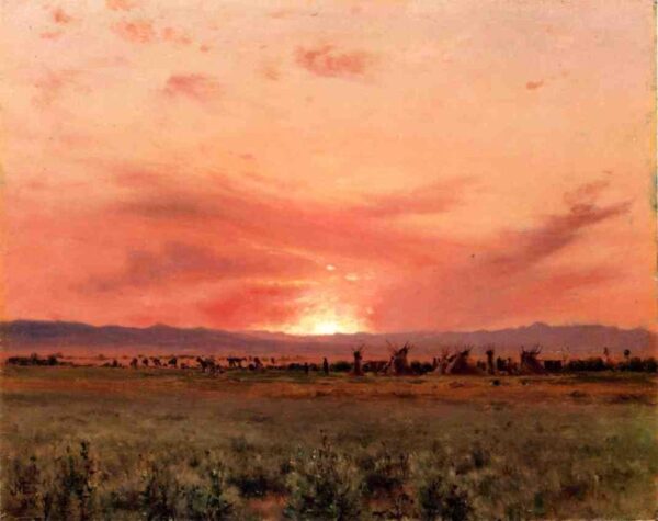 The Far West by Jervis McEntee, hand-painted oil painting reproduction