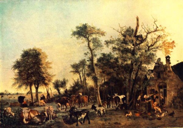 The Farm by Paulus Potter, hand-painted oil painting reproduction