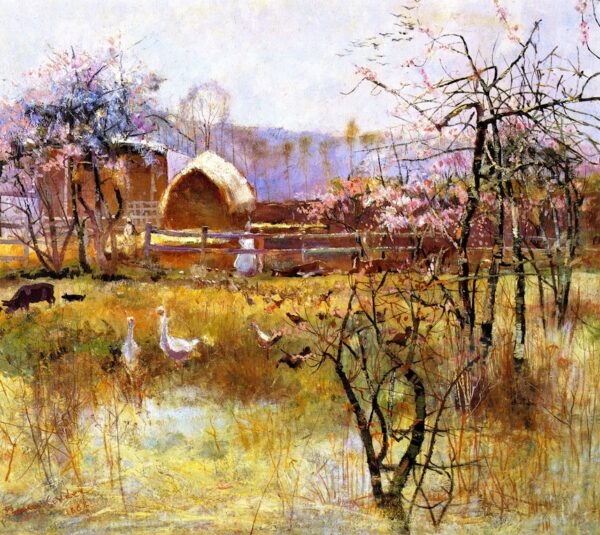 The Farm Richmond New South Wales by Charles Conder, hand-painted oil reproduction