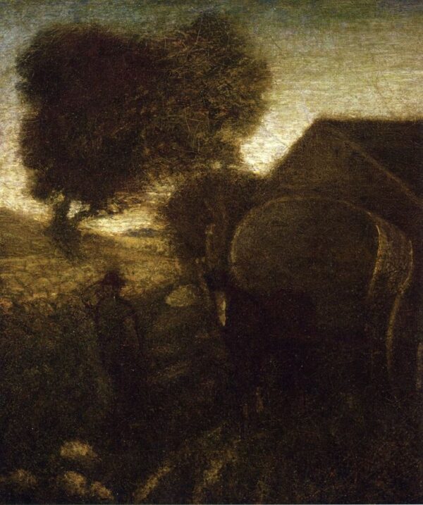 The Farmyard by Albert Pinkham Ryder, hand-painted oil painting reproduction