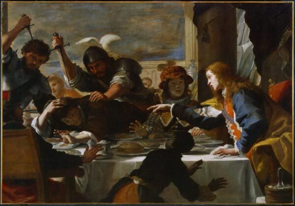 The Feast of Absalom by Mattia Preti, hand-painted oil painting reproduction