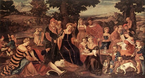 The Finding of Moses by Bonifacio Veronese, hand-painted oil painting reproduction