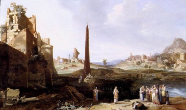 The Finding of Moses by Bartholomeus Breenbergh, hand-painted oil painting reproduction