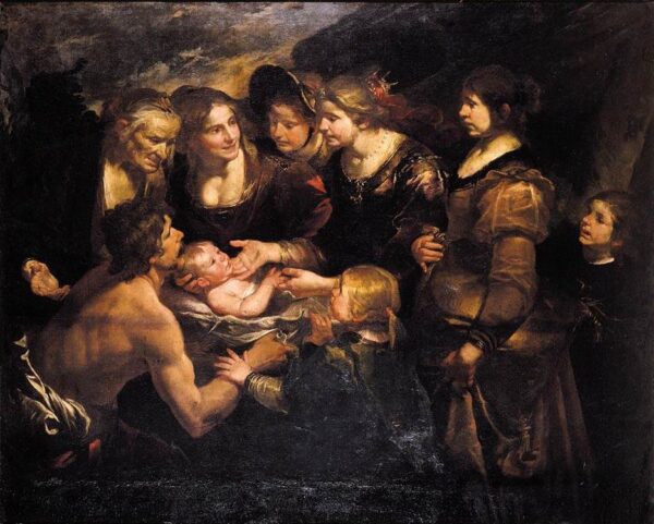 The Finding of Moses by Gioacchino Assereto, hand-painted oil painting reproduction