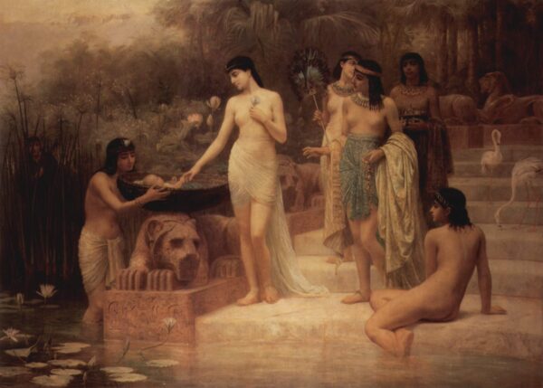 The Finding of Moses by Edwin Longsden Long, hand-painted oil painting reproduction