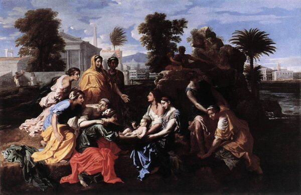 The Finding of Moses by Nicolas Poussin, hand-painted oil painting reproduction