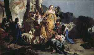 The Finding of Moses by Giovanni Battista Tiepolo, hand-painted oil painting reproduction