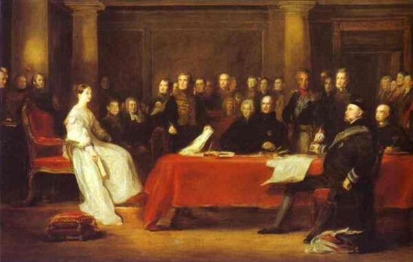The First Council of Queen Victoria by David Wilkie, hand-painted oil painting reproduction