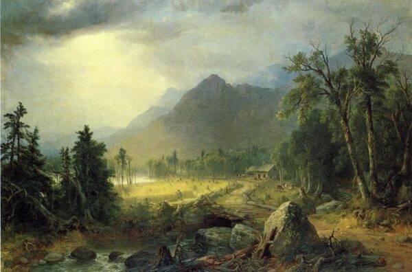 The First Harvest in the Wilderness by Asher B Durand, hand-painted oil painting reproduction