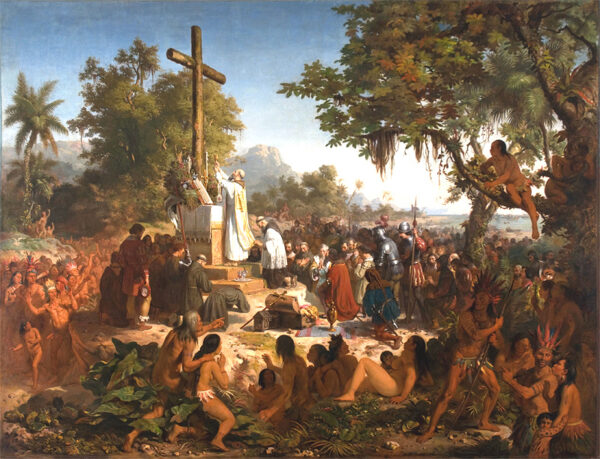 The First Mass in Brazil by Victor Meirelles, hand-painted oil painting reproduction