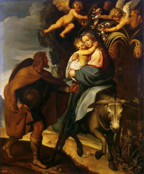 The Flight into Egypt by Bartolome Carducho, hand-painted oil painting reproduction