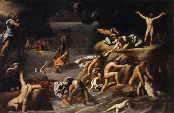The Flood by Antonio Carracci, hand-painted oil painting reproduction