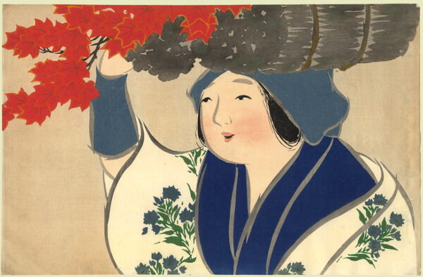 The Flower Seller by Kamisaka Sekka, hand-painted oil painting reproduction