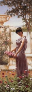 The Flowers of Venus by John William Godward, hand-painted oil painting reproduction