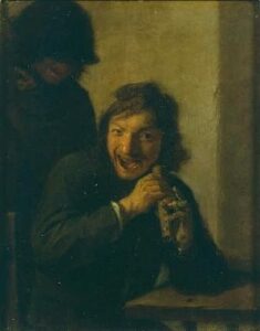 The Flutist by Adriaen Brouwer, hand-painted oil painting reproduction