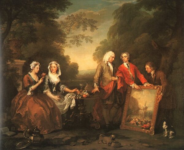 The Fountaine Family by William Hogarth, hand-painted oil painting reproduction