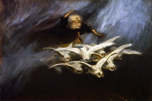 The Four Seasons Winter by William Holbrook Beard, hand-painted oil reproduction