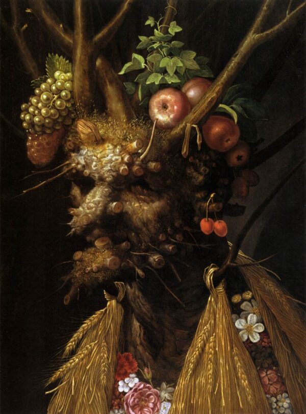 The Four Seasons in One Head by Giuseppe Arcimboldo, hand-painted oil painting reproduction