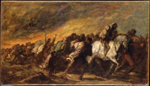 The Fugitives by Honoré Daumier, hand-painted oil painting reproduction