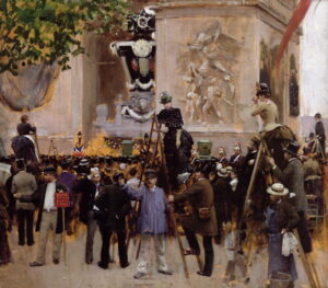 The Funeral of Victor Hugo by Jean Béraud, hand-painted oil painting reproduction