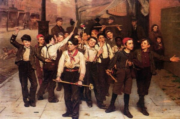 The Gang by John G Brown, hand-painted oil painting reproduction