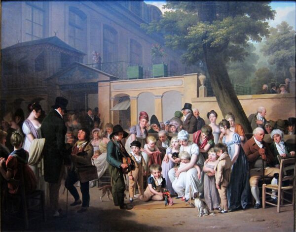 The Garden by Louis Leopold Boilly, hand-painted oil painting reproduction