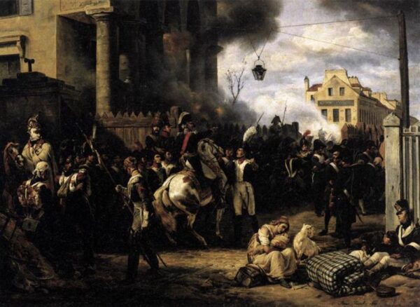 The Gate at Clichy by Horace Vernet, hand-painted oil painting reproduction