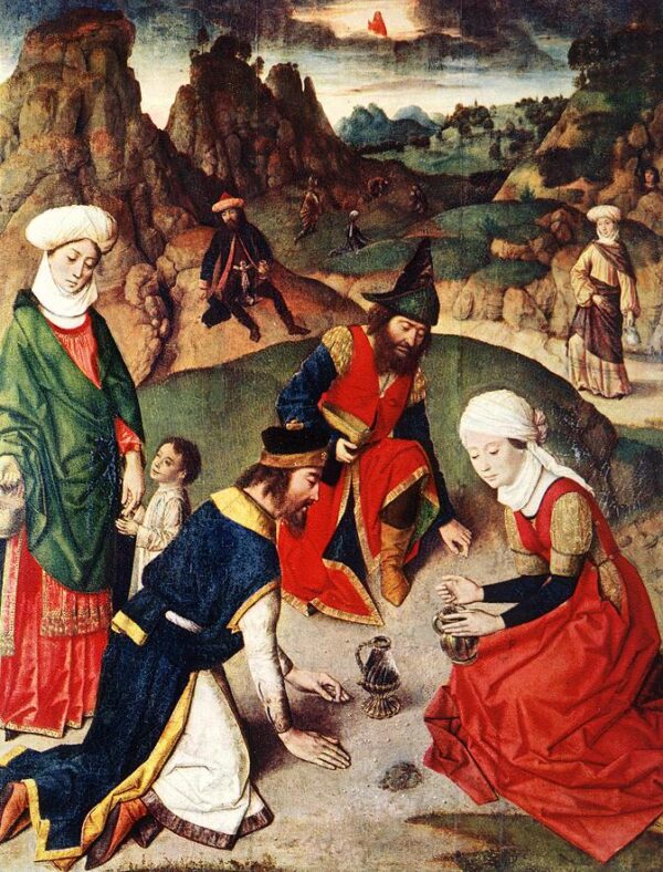 The Gathering of the Manna by Dieric Bouts the Elder, hand-painted oil painting reproduction