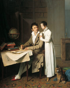 The Geography Lesson by Louis Leopold Boilly, hand-painted oil painting reproduction