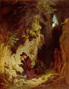 The Geologist by Carl Spitzweg, hand-painted oil painting reproduction