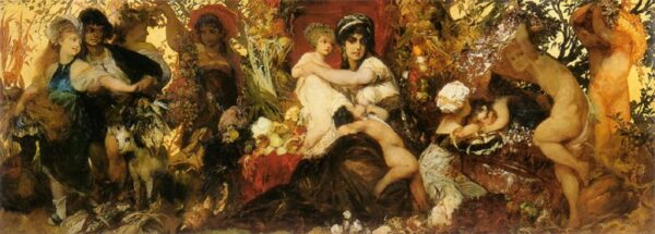 Abundantia – The Gifts of the Earth by Hans Makart, hand-painted oil painting reproduction