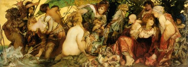 Abundantia – The Gifts of the Sea by Hans Makart, hand-painted oil painting reproduction