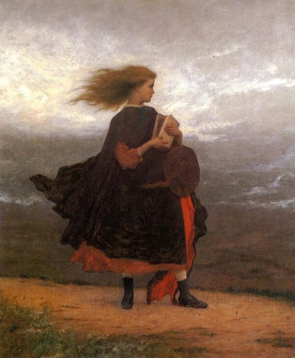 The Girl I Left Behind Me by Eastman Johnson, hand-painted oil painting reproduction