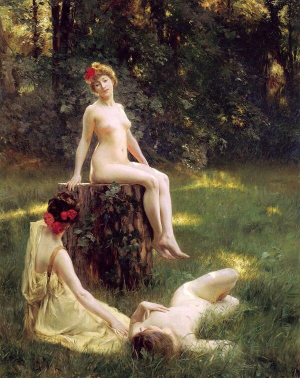 The Glade by Julius LeBlanc Stewart, hand-painted oil painting reproduction