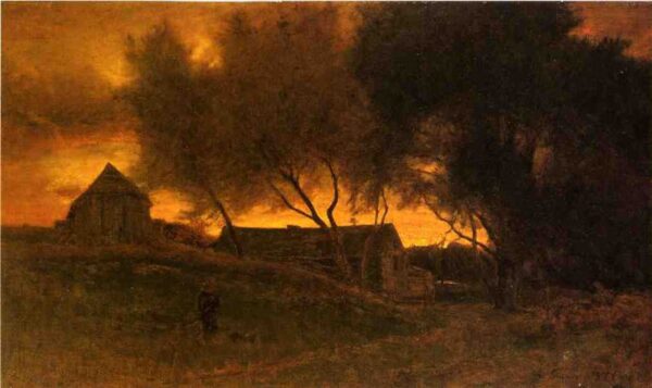 The Gloaming by George Inness, hand-painted oil painting reproduction