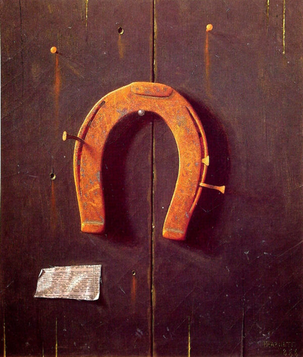The Golden Horseshoe by William Michael Harnett, hand-painted oil painting reproduction