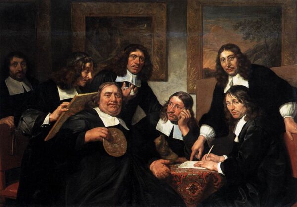 The Governors of the Guild of St Luke, Haarlem by Jan de Bray, hand-painted oil painting reproduction