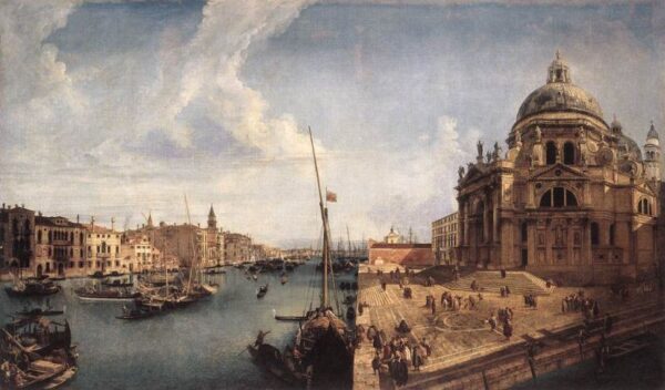 The Grand Canal near the Salute by Michele Marieschi, hand-painted oil painting reproduction