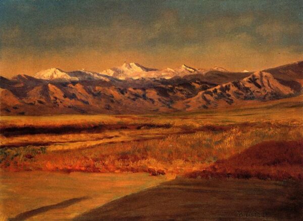 The Grand Tetons by Albert Bierstadt, hand-painted oil reproduction